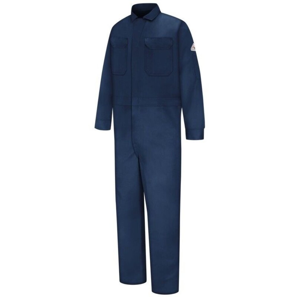 Bulwark Men's Excel FR Deluxe Coverall CAT2 Navy CEC2NV5 Size XL, XXL